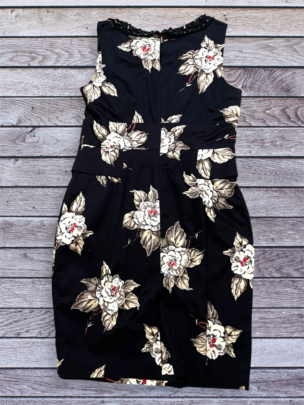 Joules Navy Sleeveless Floral Sheath Dress size 10